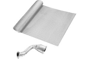 HENGRONGSHEN 100 x 40 cm, protección térmica, chapa de protección térmica, aluminio para deportes de motor, placa de aleación de aluminio, placa de protección contra el calor, tubo de escape de aluminio en