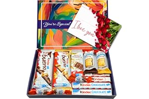 BENERRY Chocolate Gift Box Hamper, Letter Box Friendly, Perfect for Presents, Surprises and Special Occasions, Bueno, Happy Hippo, Cards, Mini (Love)