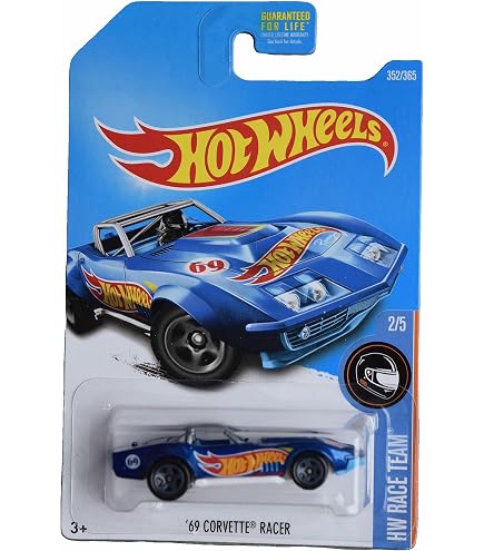Hot Wheels, 2016 Night Burnerz, 69 Corvette Racer [White] 86/250