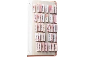 DiverseBee Laminated Bible Tabs for Women (Large Print, Easy to Read), Colorful Bible Journaling Book Tabs, Christian Gift, 66 Bible Tabs Old and New Testament, Includes 11 Blank Tabs - Rose Theme