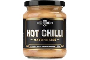 The Condiment Company Hot Chilli Mayonnaise 300g, Spicy Mayo Dip for BBQ Meats, Burgers and Sandwiches