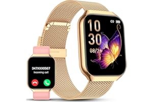 TAOPODO Smartwatch Damen mit Telefonfunktion 1,91" Zoll Touchscreen Fitness Tracker 200+ Sportmodi IP68 Wasserdicht Fitnessuhr mit Herzfrequenz SpO2 Schlafmonitor Schrittzähler Smart Watch für iOS Android