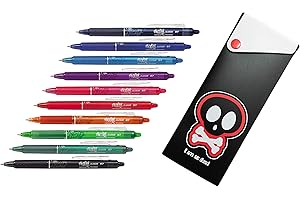 Pilot Stylo roller Frixion Ball Clicker 07 effaçable (10 couleurs + boîte)