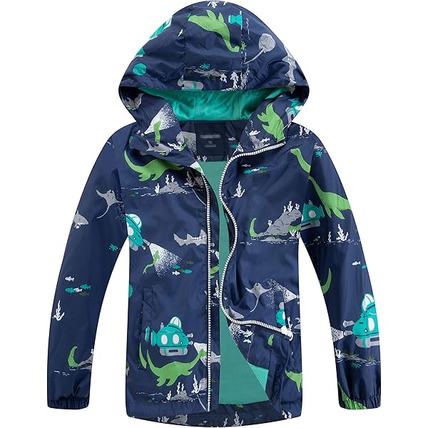 JUIYNIZT Jungen Outdoorjacke - Wasserdicht Mit Fleecefütterung & Kapuze