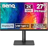 BenQ PD2706QN 27” 2K QHD (2560x1440) 100Hz IPS Color Accurate Monitor for Designers| 95% P3| 100% sRGB/Rec.709| 90W USB-C|Sof