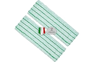 Okaei 2 pezzi di fodera per tergipavimenti (50 cm) - Fodera per tergipavimenti con proprietà di scorrimento ottimali per un lavoro ergonomico - Verde