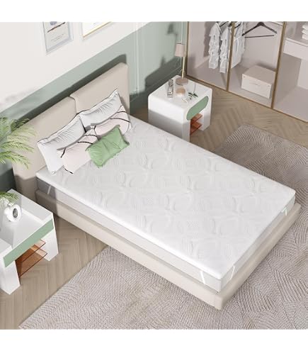 Surmatelas Linenspa 120x190cm Mémoire De Forme 5cm - Gel Rafraîchissant, Housse Lavable Oeko-Tex, Confort Ultime Sur-matelas Pour Adulte