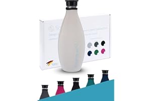 SodaNature® | Premium Schutzhülle für SodaStream Crystal Glasflaschen | 24h+ Kühleffekt & Bruchschutz durch hochwertiges Neopren-Material | Praktisches Zubehör in edler Geschenkbox (Hellgrau)