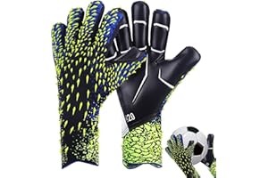 Firulab Guanti da Portiere Bambino e Adulti, Guanti per Portiere Professionali con Forte Presa e Protezione delle Dita, Ottima vestibilità E Funzionalità, Taglia 6 7 8 9 10