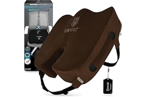 SNUGL Coccyx Seat Cushion – Orthopedic Memory Foam Pillow for Desk Chair, Gaming, Wheelchair, Car Seat, Postpartum & Pregnancy, Hemorrhoids Treatment, Ergonomic Office Chair Back Support