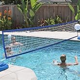 Pool Volleyball Net Replacement, Heavy Pool Volleyball Net 3x15ft for Inground Pools for Garden, Water Games, Outdoor