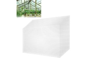 Froadp 14 Pezzi Lastre in Policarbonato Giunzione Serre in Plastica Resistente ai Raggi UV Doppia Scanalatura Cartone Ondulato per Sistemi Serra da Giardino(605x1210x4mm, Trasparente)