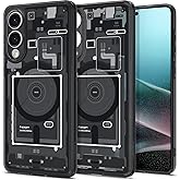 Spigen Galaxy S25 Edge ile Uyumlu Magnet Kılıf Ultra Hybrid Zero One Mag Fit Sararmaya Dayanıklı Tasarım Siyah Şeffaf Kapak -