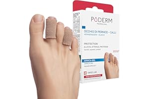 PODERM - PROTEZIONE TUBOLARE IN GEL DI ARNICA BREVETTATA PER CALLI E OCCHI DI PERNICE - Sollievo dal Dolore - Prevenzione dei Calli - Principi Attivi 100% Naturali - Swiss Lab