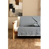 Serge | Jakarlı Sa&ccedil;aklı Koltuk &Ouml;rt&uuml;s&uuml; | 170x205 cm Antrasit