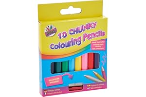 ART BOX Artbox 1/2 Size Chunky Colouring Pencil (Pack of 10) 1084