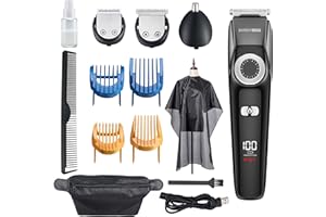 ‎BARBERBOSS Barberboss Bartschneider Herren, Schnurlose Haarschneidemaschine Männer: Trimmer für Männer, Herren-Pflegesets, Wasserdicht, Nasenhaarschneider für Männer, QR-6051