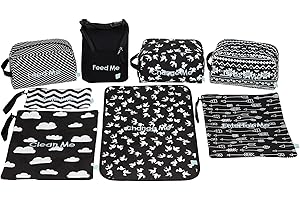 Easy Baby - Diaper, Bottle, and Supplies - Organizer Pouches - Change, Feed, and Dress Me | Organizing Packing Tote Cubes for Baby Items | Good for Travel and Keeping Organized