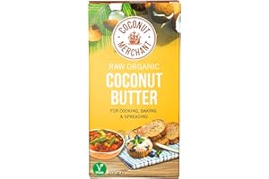 COCONUT MERCHANT Organic Coconut Butter (200g) Vegan | Great for Cooking and Baking | Zero Cholesterol | Low GI | Ethically Sourced