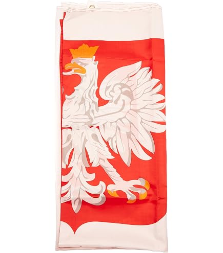 Polen Flagge 150x250 Cm – Wetterfeste Nationalflagge Mit Adler, Perfekt Für Garten, Feste Oder Patriotische Dekoration