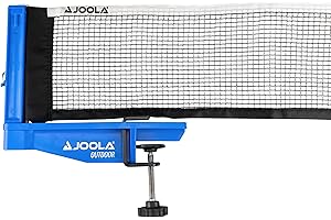 JOOLA Tischtennisnetz Outdoor Garnitur Freizeitsport - Netzspannung verstellbar in praktischer Tasche, Blau, One Size