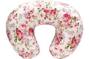 LAT LEE AND TOWN Fodera per Cuscino per Allattamento del Bambino, Federa per Cuscino per l'allattamento al 100% Cotone, Morbida Cuscini per Allattamento (Fiore)