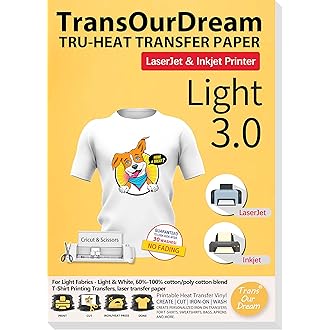 TransOurDream Light 3.0 - Heat Transfer Paper for Inkje...