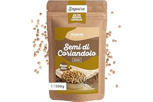 Coriandolo Semi Monte Nativo (500g) - Coriandrum Sativum - Semi di coriandolo perfetto per la Cucina e il Sottofondo - Erbe Secche - Tè al Coriandolo - Ideale per Curry, Stufati e Zuppe