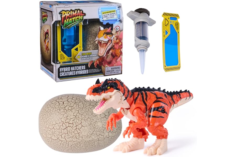Primal Hatch Hybrid Hatchers Toy Dinosaur & Egg, Mini Hybrid Hatching Dinosaur, Kids Toys for Boys & Girls Aged 5 & Up
