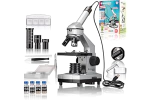 Bresser 8855001 Junior Microscopio 40x-1024x con Camera Oculare