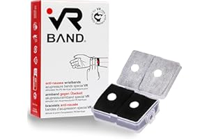 VR BAND Bracelets Anti-nausée spécial VR 4 Bandes d’acupression, stimule Le Point d'acupression P6 Nei-Kuan Lot de 2 Paires