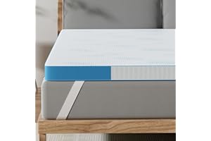 BedStory Żelowy materac nawierzchniowy, 140 x 200 cm, wysokość 7,6 cm, żelowy materac H3/H4, z rdzenia z zimnej pianki, nakładka na materac do łóżka kontynentalnego, przyczepy kempingowej, sofy do