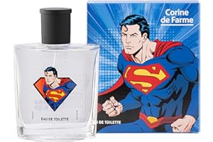 Corine de Farme Eau de Toilette Superman – Parfum für Kinder – Formel Clean Beauty, hergestellt in Frankreich – Duft fruchtig und holzig – 50 ml