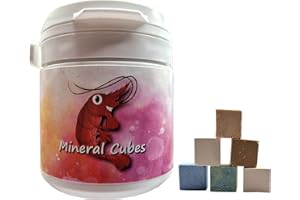 SCHMITT AQUARISTIK Mineral Cubes Mix / 30 Stück/Garnelen Aquarium Aufbereiter Schnecken