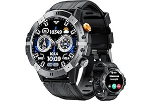 OUKITEL Smart Watch for Men,Answer/Make Call,1.52" HD Screen,Fitness Watch with Heart Rate/Sleep Monitor/SpO2,100+ Sport Modes Activity Tracker,IP68 Waterproof Outdoor Smartwatch for IOS Android