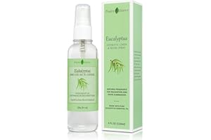‎POSITIVE ESSENCE Eukalyptus Raumspray und Lufterfrischer, hergestellt aus reinem ätherischen Eukalyptusöl, 100% natürliches Duftspray, entspannender Raumduft, Schlafspray, Kissenspray (120 mL)