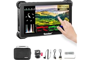 Desview R7III Kamera Field Monitor 7 Zoll, 2800 nits Touchscreen Full HD 160° Ansicht Winkel 4K HDMI mit 3D LUT DCI-P3 Wellenform Histogramm Peaking Focus Full Funktion für DSLR Camcorder