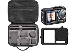 DJI 3-in-1 Zubehörset Osmo Action 4, Action-Kameras Zubehör Inklusive Displayschutzfolie、Tasche、Schutzhülle aus Silikon, Zubehör-Set für Action Cam, Multiszenario-Nutzung