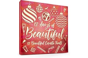 W7 12 Days of Beautiful Advent Calendar 2025-12 Individually Boxed Makeup & Cosmetic Surprises - Cruelty Free, Christmas Stocking Filler