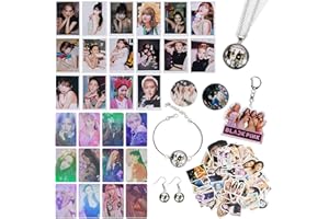 Newtic 85pcs Blackpink Fans Gift Set, Blackpink Personal Gift Box, Blackpink Merchandise Gift Box for Blink, Blackpink Butter Photo Card, Blackpink Transparent Cards