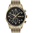 BOSS Chronograph Quartz Watch for Men Navigator Collection with Stainless Steel mesh or Leather Bracelet - 1513674