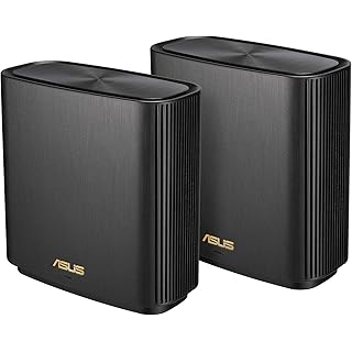 ASUS ZenWiFi AX (XT8) BLACK 2 Pack - AX6600 Whole-Home Tri-band Mesh WiFi 6 System, Coverage up to 5,500 Sq. ft. or 6+ rooms,