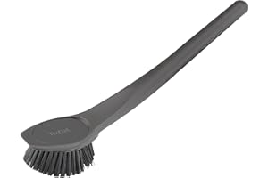Tefal K18510 Cleaning Brush | Soft, Scratch-Resistant Design | For Easy and Thorough Cleaning of All Types of Cooking Grates | Grill Accessories | Grey