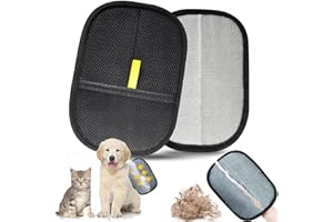 YARUJING 2 Pcs Guanti Rimuovi Peli Animali Guanti Riutilizzabili Per Animali Domestici Guanto Rimuovi Peli Animali Guanti Elettrostatici Per Peli Di Animali Guanto Peli Cane e Gatti,Divani e Vestiti,etc.