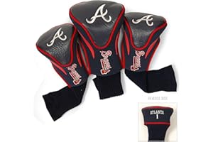 Team Golf MLB nummeriert 1, 3 und X, passend für übergroße Fahrer, Utility, Rescue & Fairway Clubs, Velours gefüttert für zusätzlichen Schlägerschutz