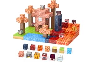 JAUNIQ Magnetyczne klocki budowlane, zabawki budowlane, zestaw magnetyczny, zabawka dla maluchów, zabawki STEM, sensoryczne zabawki konstrukcyjne, dla dzieci w wieku 3-8 lat