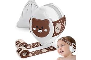 BELLEBEBE - Casque Anti Bruit Bébé - 0-36 Mois - Hypoallergénique et Sans BPA - Certifié EN352-1, RoHS, CPC - Casque Avion Bebe - Bandeau Ajustable
