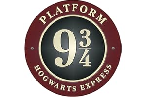 Epic Modz Platform 9 3/4 Sign Vinyl Decal Sticker Nursery Door Frame Wall Decor Fan Art Bedroom Living Room Lounge Child Playroom Funny Gift (Full Colour)