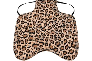 Sparklenut Hühnersattel Tretschutzweste,Doppelte Verdickung Warnweste für Hühner, Kleidung Geflügelenne Sattel Schürze Halter ,Für Huhn Und Ente Rückenschutz Jacke (Leopard Print)