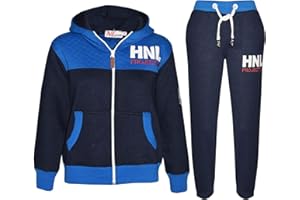 A2Z 4 Kids Enfants Filles Garçons Designer Survêtement HNL Projection Imprimé Sweat À Capuche & Bottom Jogging Costume Âge 7 8 9 10 11 12 13 Ans